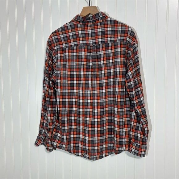 Cactus Men's Plaid Flannel Shirt Long Sleeve Button-Up Size L Multicolor - Picture 5 of 8